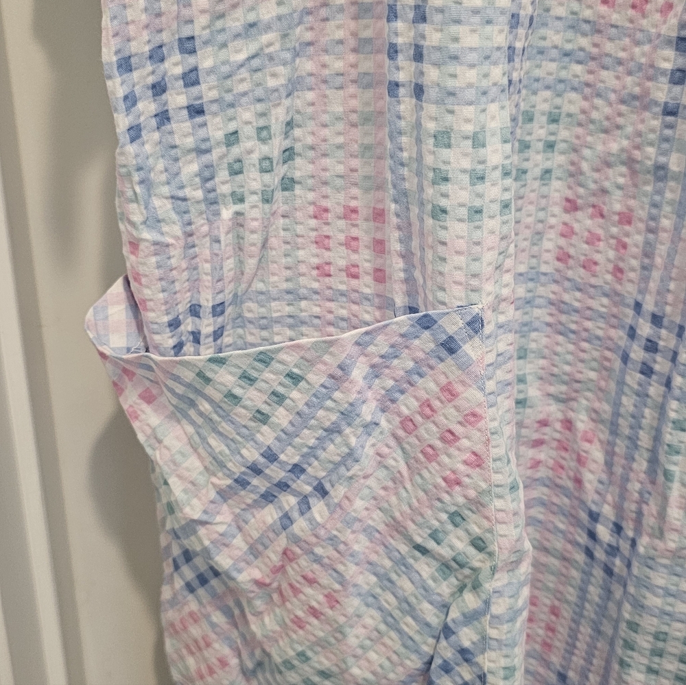 Simply Basic Checkered Design House Coat/Robe, Eu… - image 7